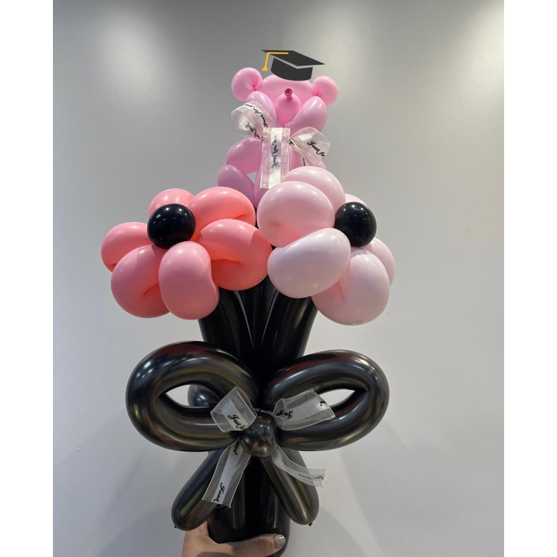 畢業花束 氣球花束 小熊花束 客製化