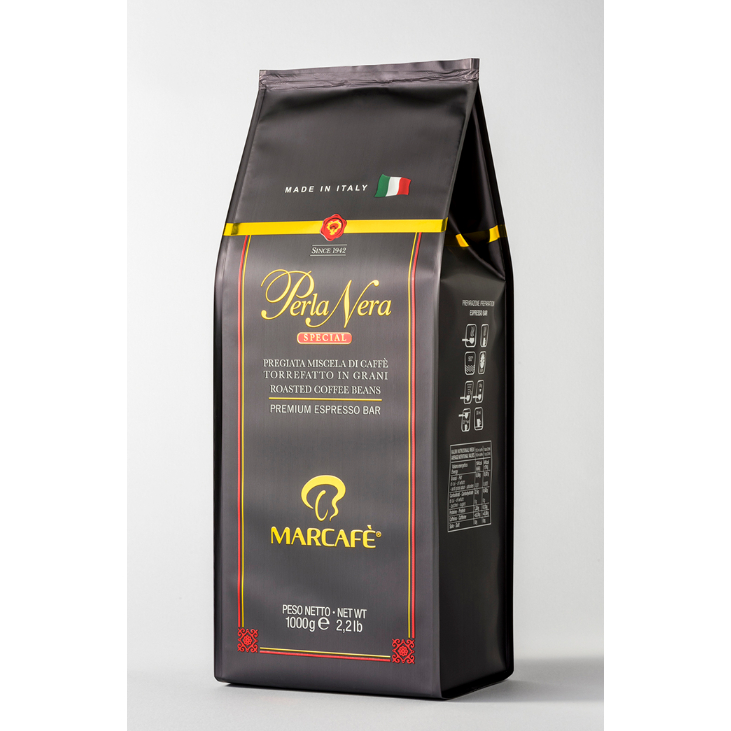 義大利 Marcafe Perla Nera Special 烘焙咖啡豆  80%阿拉比卡 20%羅布斯塔咖啡豆