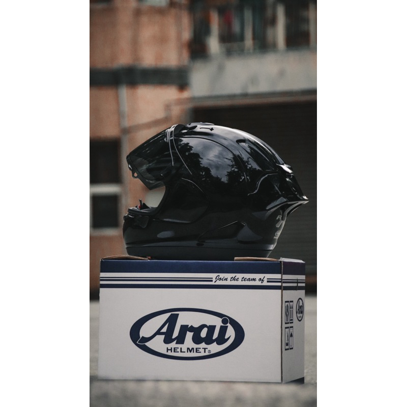 Arai Rx7x 全黑 含鴨尾 箱子透明鏡片皆在