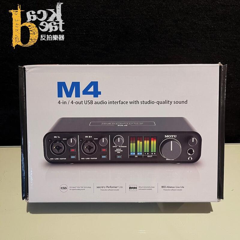 【反拍樂器】MOTU M4 4x4 USB-C 錄音介面 公司貨 免運費