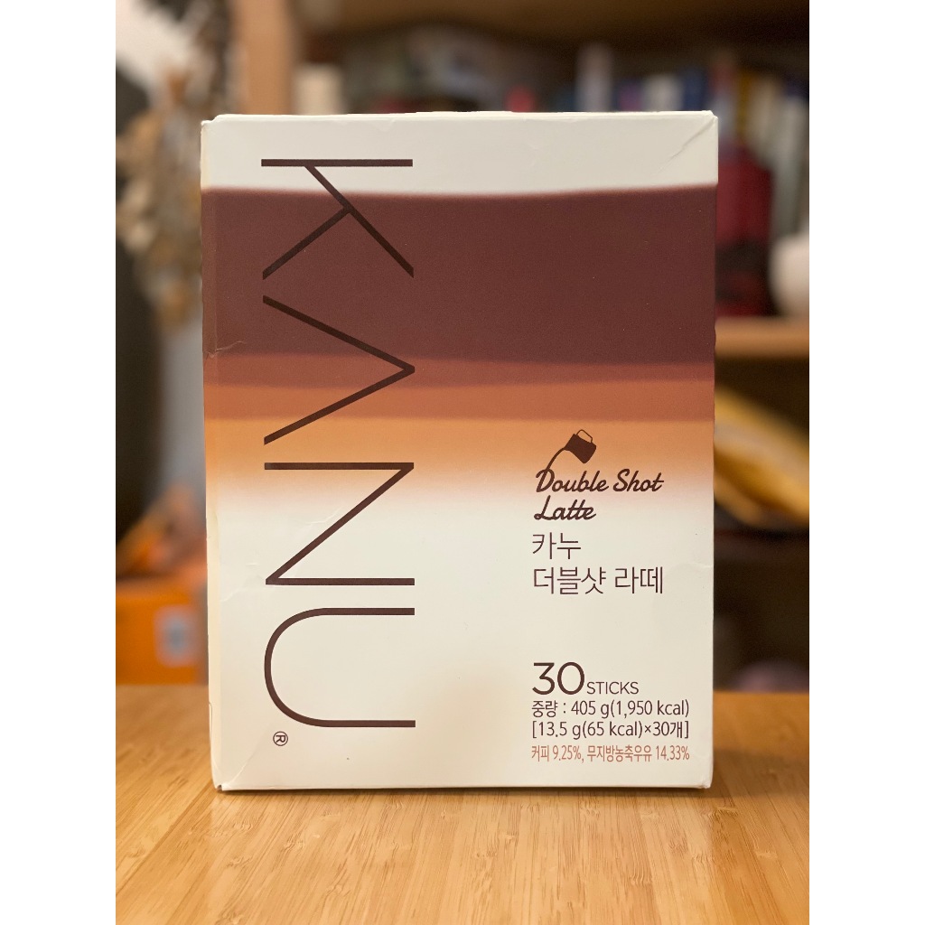 KANU 漸層奶香雙倍濃縮拿鐵咖啡13.5g × 30條 × 1盒