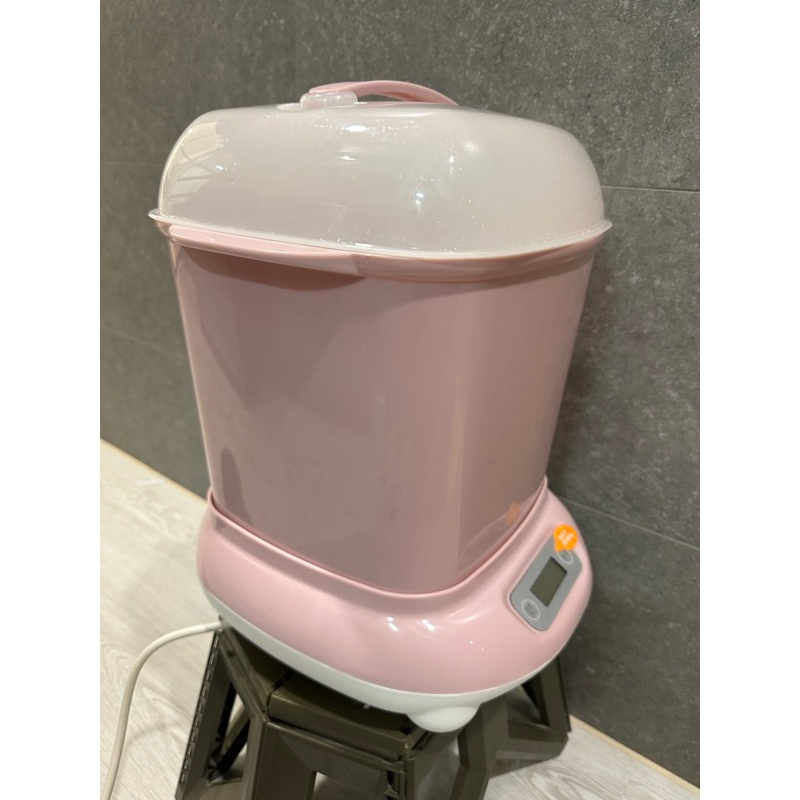 二手 日本康貝 Combi Pro 360 優雅粉 高效消毒烘乾鍋 奶瓶消毒機 奶瓶烘乾機