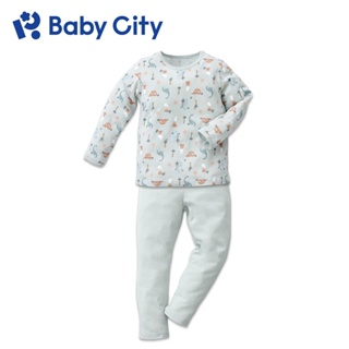 【Baby City 娃娃城】美棉長袖套裝-侏儸紀恐龍（110～130cm）