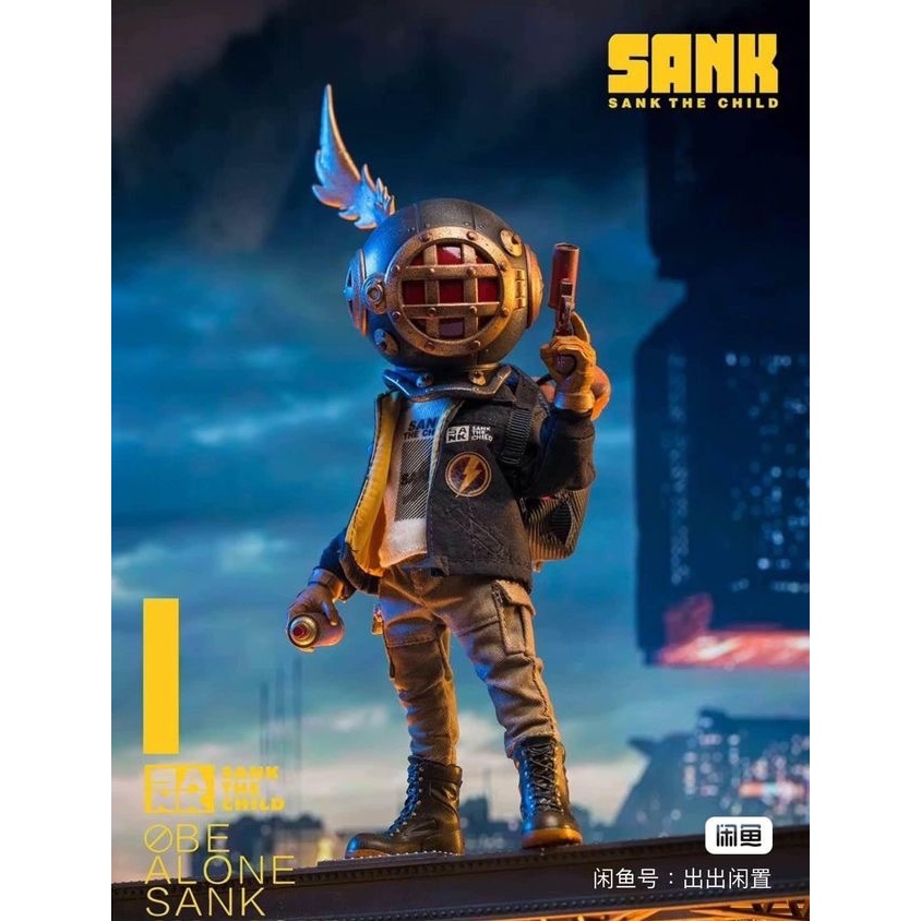 Sank藏克可動人偶（兵人）系列黑曜石、藍調、未來少年及電玩少年
