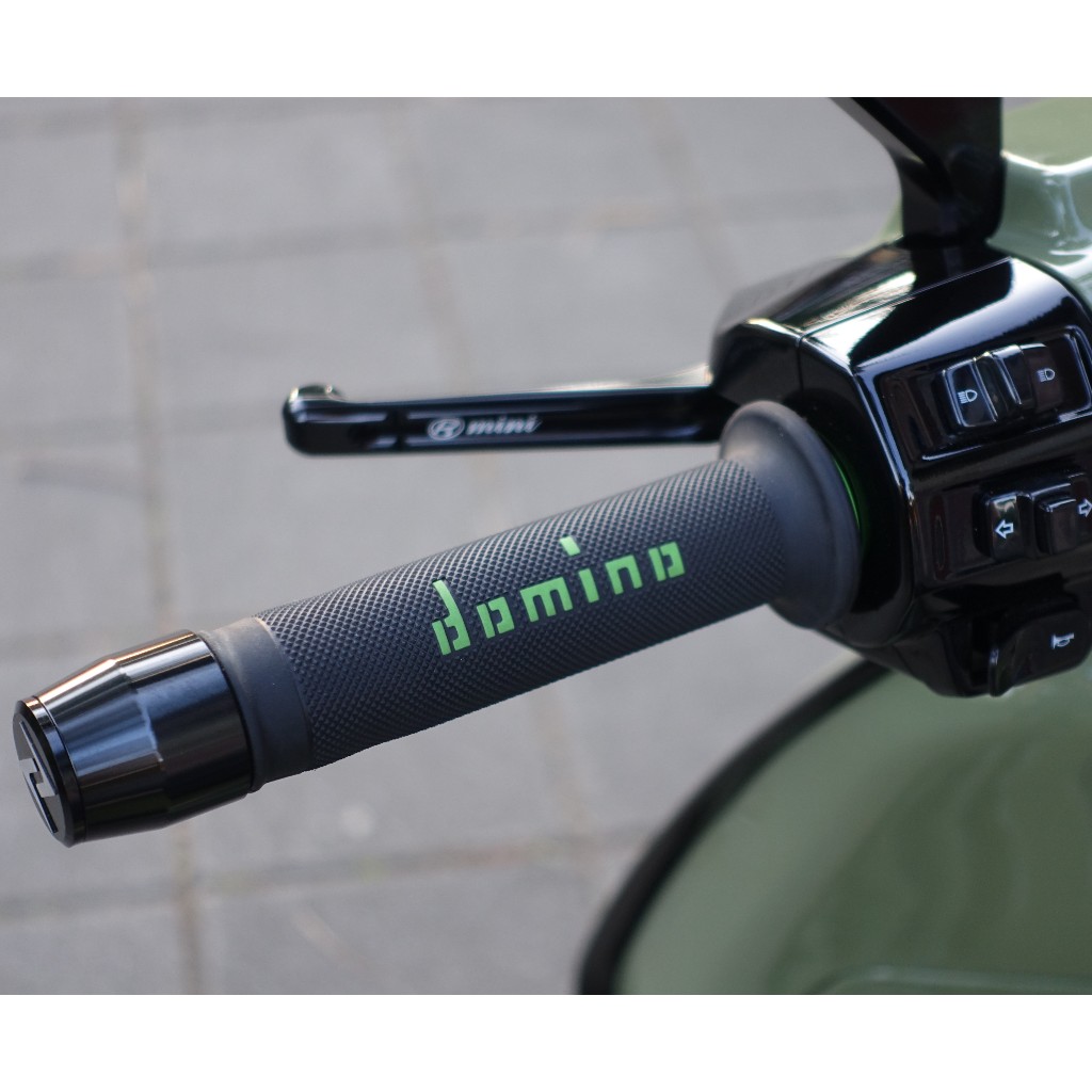 Domino 義大利 正品 手尼 改裝握把 摩托車握把套 握把套 125mm 通用款 綠色