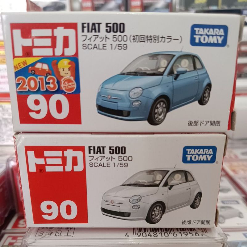 TOMICA  NO.90絕版FIAT 500 初回+一般 新車貼