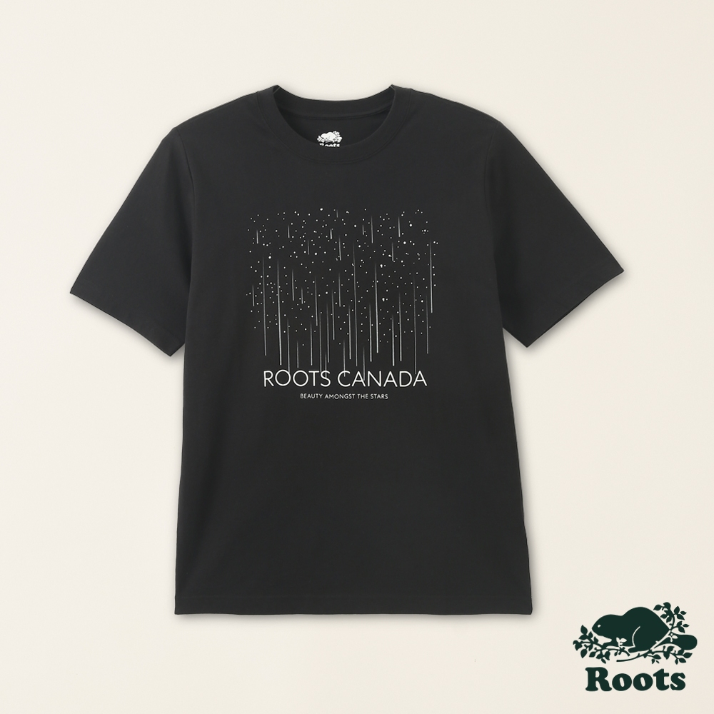 【Roots】男裝-星際遨遊系列 流星雨有機棉短袖T恤