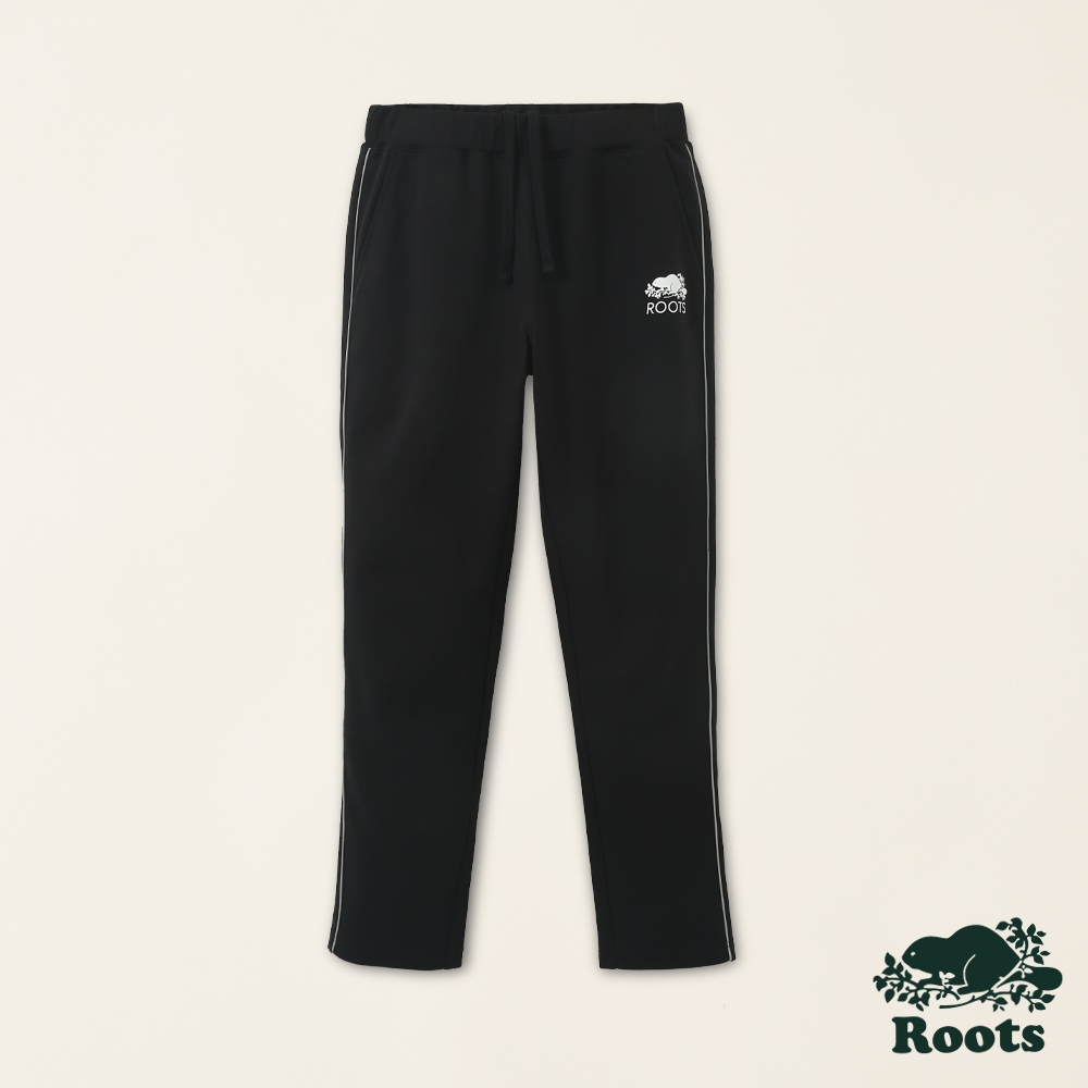 【Roots】男裝-宇宙探索系列 反光邊條雙面布休閒長褲
