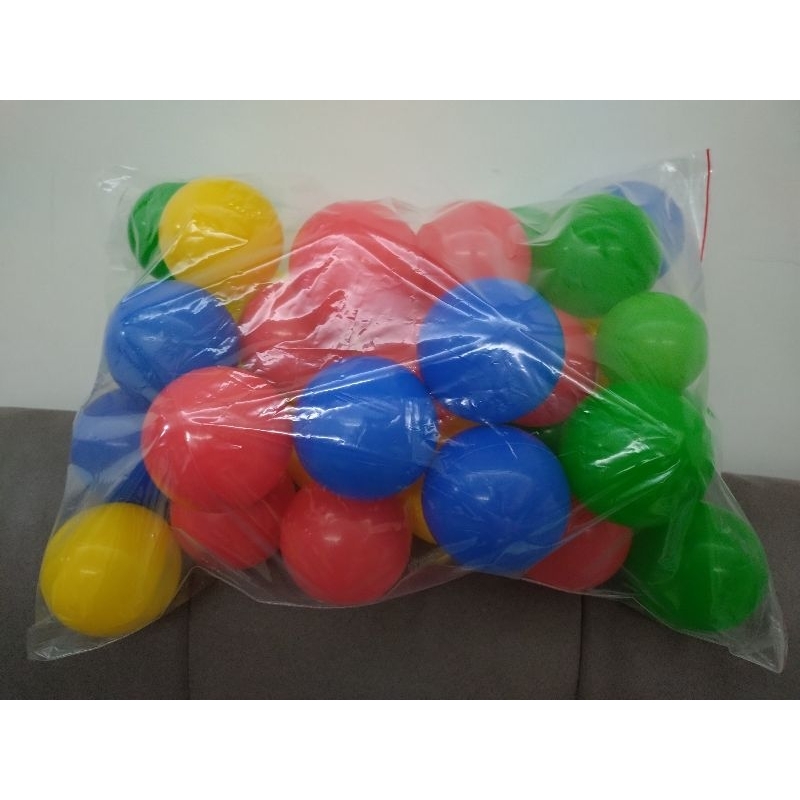 球池球 海洋球 塑膠球 30顆 顏色隨機 二手