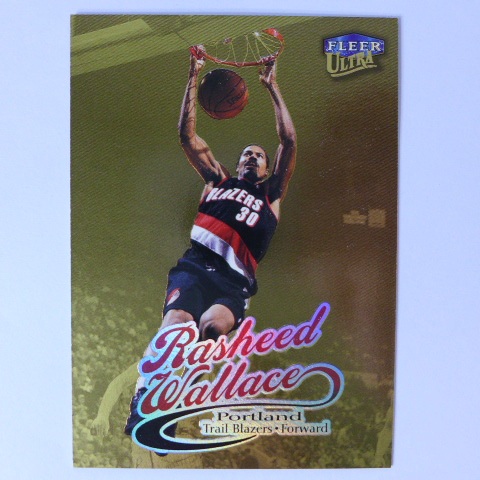 ~Rasheed Wallace/拉席德·華勒斯~1998-99年Ultra Gold.NBA金版特殊卡