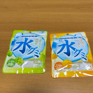 味覺糖 UHA 水滴軟糖 水 透明軟糖 白葡萄 蜜柑 口味 產地日本