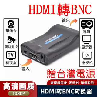 HDMI轉BNC 轉換器 HDMI TO Q9頭 影片訊號介面 BNC監視器 HDMI轉複閤影片