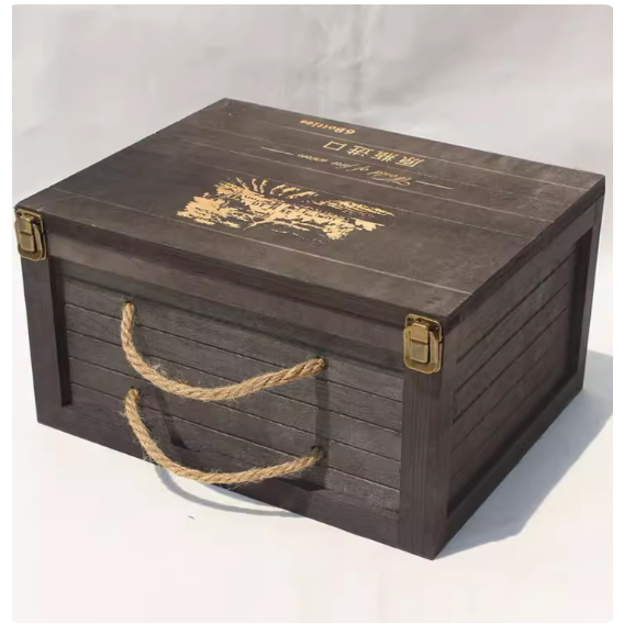 紅酒箱 紅酒木箱 紅酒木盒 紅酒盒 紅酒包裝盒 酒盒葡萄酒紅酒盒子木質酒盒實木紅酒包裝禮盒雙排六支洋酒木盒訂製