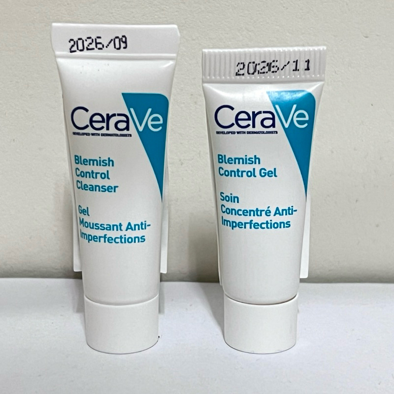 CeraVe適樂膚/多重酸煥膚修護精華3ml/淨膚白泥抗粉痘潔面露5ml/試用品/全新未使用