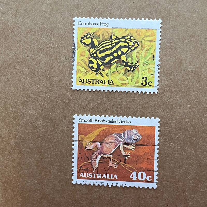 《澳洲郵票》青蛙郵票二枚組#4