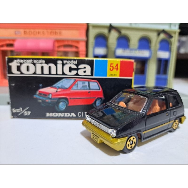 Tomica 日製 黑盒 No.54 絕版 54 本田 Honda City 經典 名車 日本製 黑金色
