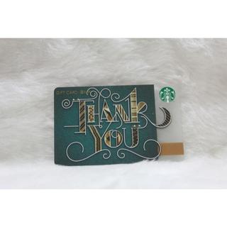 星巴克 STARBUCKS 中國 大陸 2016 7310 THANK YOU 星禮卡 星巴克卡 隨行卡 儲值卡 收藏