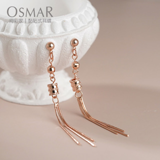絢彩家【OSMAR】簡約高雅珍珠鋯鑽 無耳洞黏貼式耳環 附10對貼紙補充包