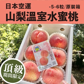 (免運)日本溫室山梨水蜜桃禮盒 5-6玉裝 1kg 日本水蜜桃 日本空運直送｜水果狼FRUITMAN