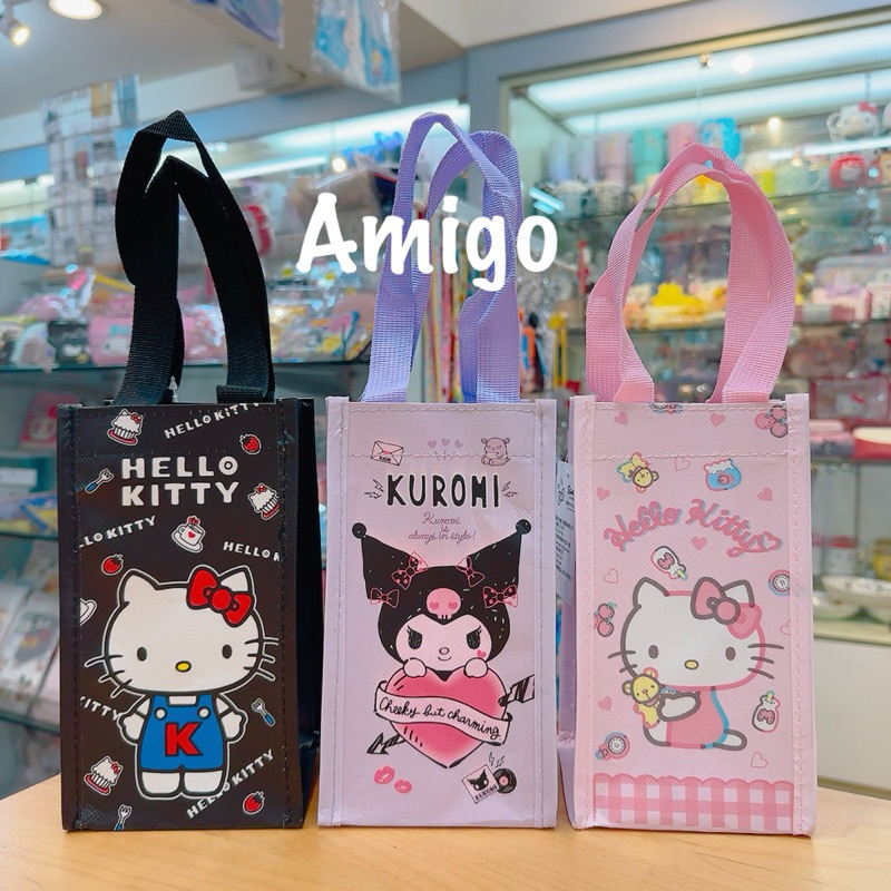 正版授權 kitty 酷洛米 庫洛米 錫箔 保溫保冷 水壺袋 水壺套 飲料袋 保冷袋 提袋 手提袋 購物袋