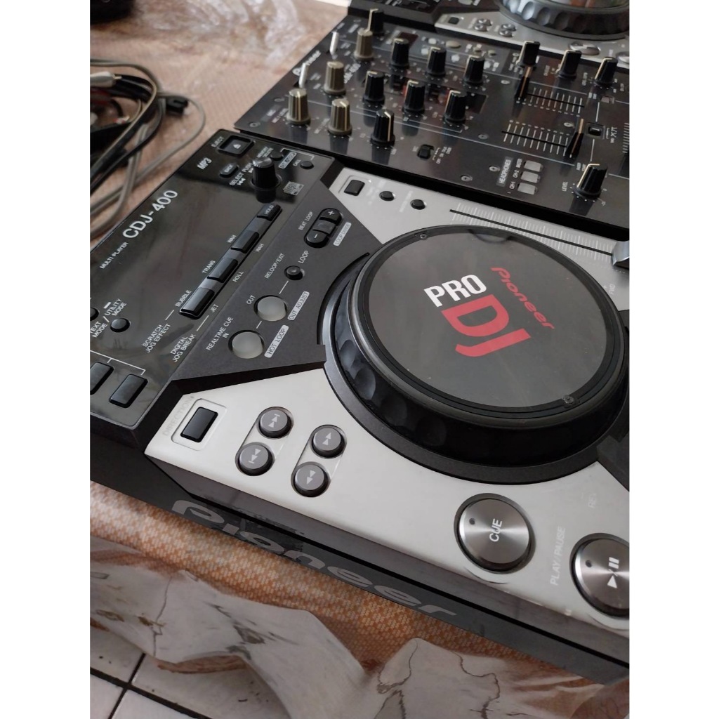 (訂金)二手Pioneer CDJ-400 CD媒體播放器 DJM-400先锋DJ调音台 19900元 正常功能 9成新