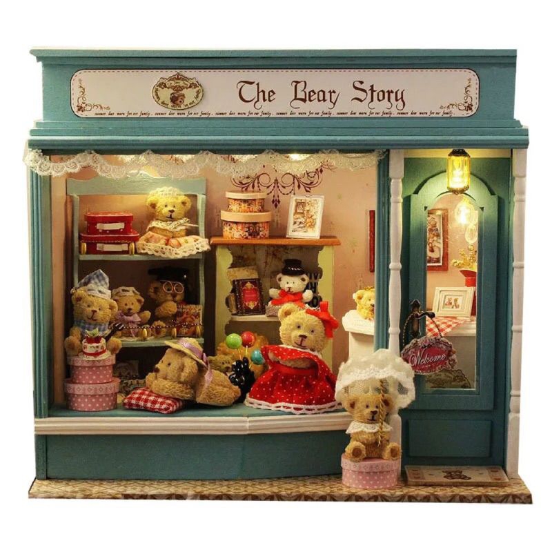 智趣屋童話系列袖珍屋成品 小熊的童話故事 糖果屋 數量有限 模型屋成品 diy小屋 代客組裝 全新現做 娃娃屋 精緻禮物