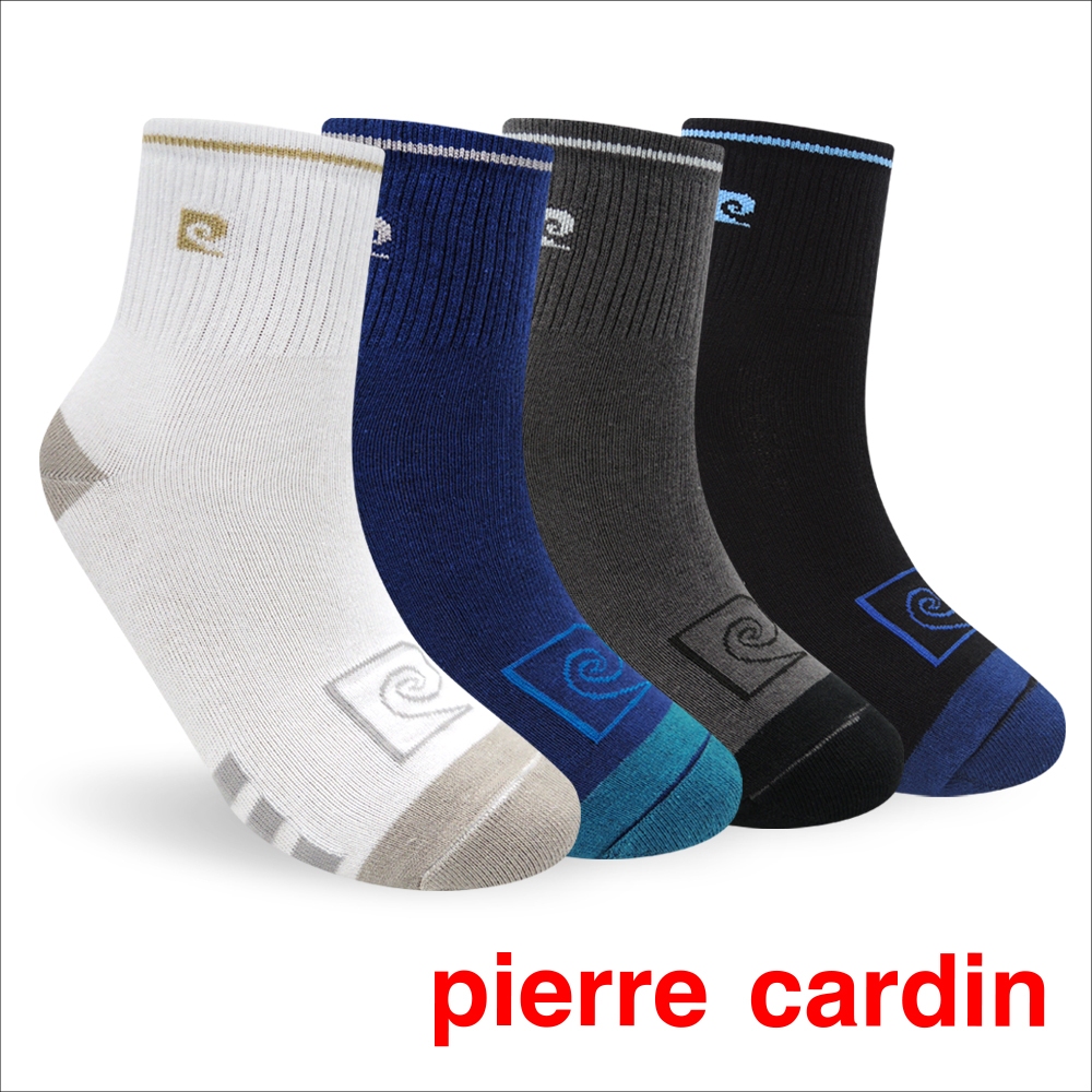 【Pierre Cardin 皮爾卡登】透心涼 撞色 涼感休閒襪 襪子 男襪 短襪 1/2襪 運動 長效 棉襪 冰絲