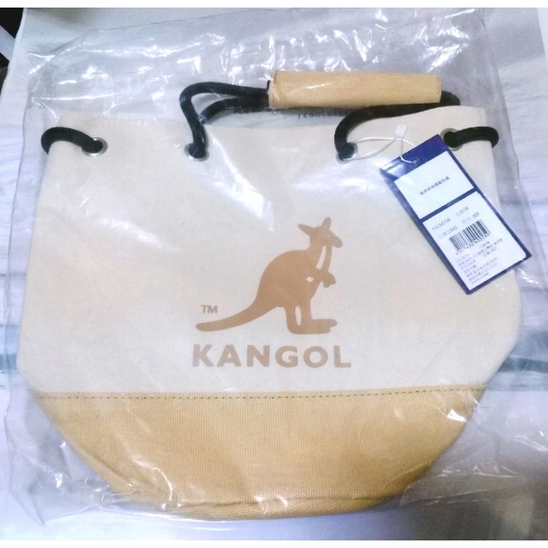 KANGOL 側背包 kangol 手拿包 撞色水桶包 肩背包 7-11 抽繩