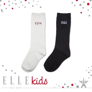 【ELLE KID’S】可愛刺繡高筒童襪 襪子 棉襪 兒童襪 男童襪 女童襪