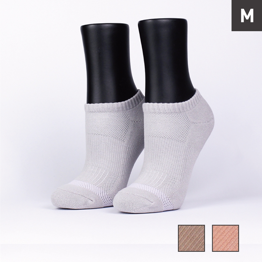 FOOTER 素色運動船短襪 除臭襪 運動襪 氣墊襪 素色襪 船短襪(女-T33M)
