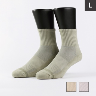FOOTER 素色運動中筒襪 除臭襪 運動襪 氣墊襪 素色襪 中筒襪(男-T13L)