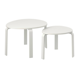 IKEA SVALSTA子母桌 的大桌 （染白色）