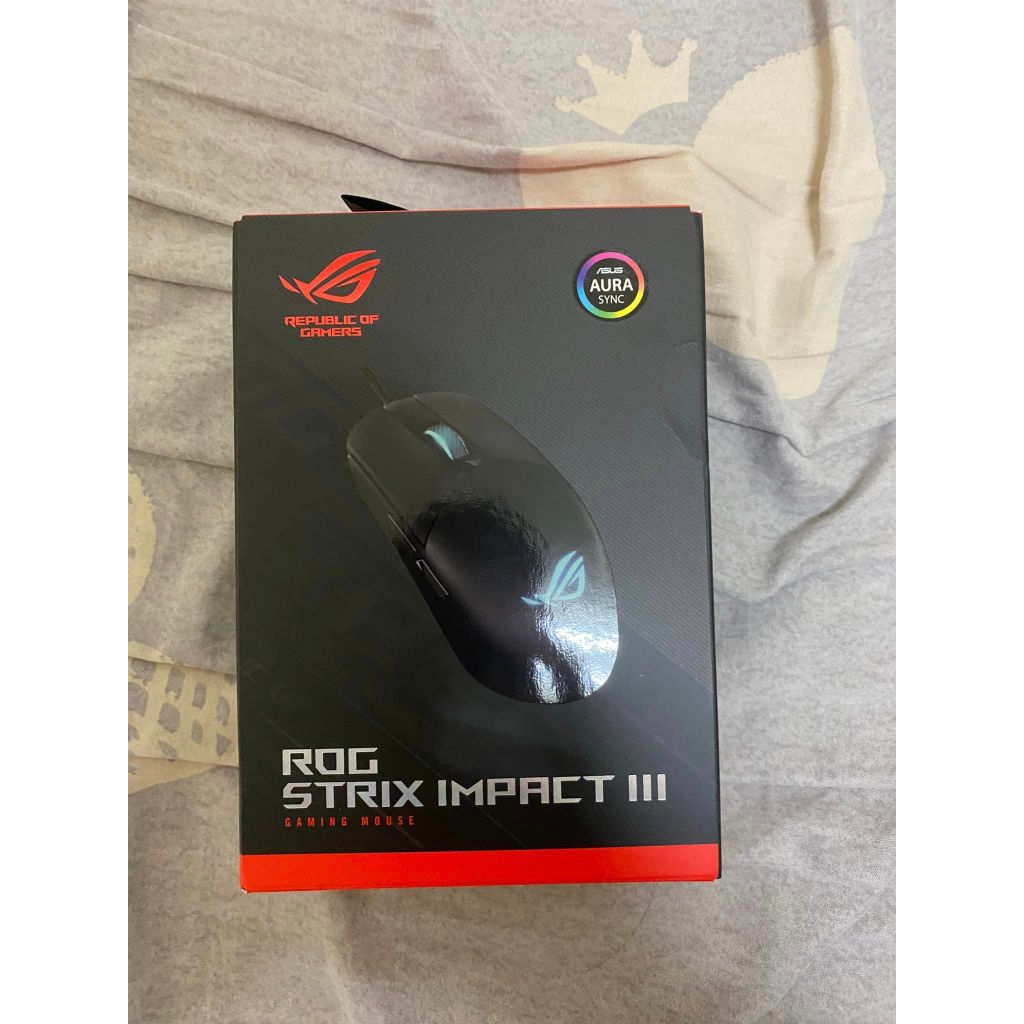 賣二手用不到一天的ASUS 華碩 ROG STRIX IMPACT III 電競滑鼠 790 用不順手便宜賣