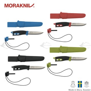 MORAKNIV 多功能不鏽鋼直刀含打火石 Companion Spark (S)【露營狼】