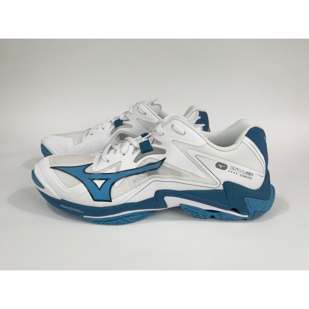 MIZUNO 美津濃 WAVE LIGHTING Z8 排球鞋 27.0 白x藍綠 V1GA240021