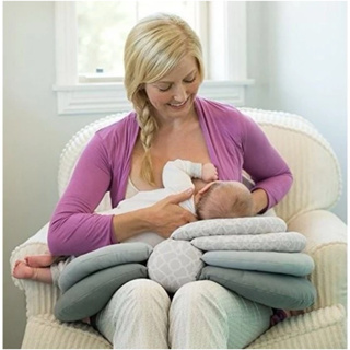 哺乳枕頭 新生嬰兒餵奶枕 多功能可調節高度授乳枕
