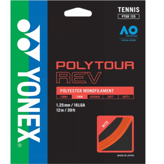 【英明羽球】YONEX 優乃克 網球線 網球 POLYTOUR REV 125 網線 PTGR125