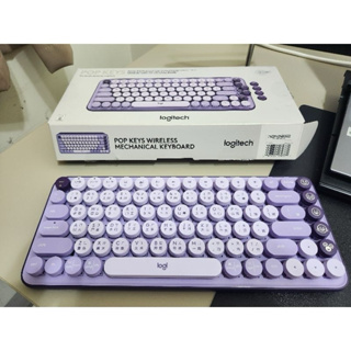 Logitech 羅技 POP Keys 無線機械鍵茶軸 星暮紫