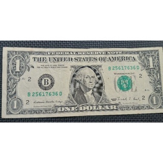 【全球郵幣】美國 USA 紙鈔1988年1元 聯邦代碼B2