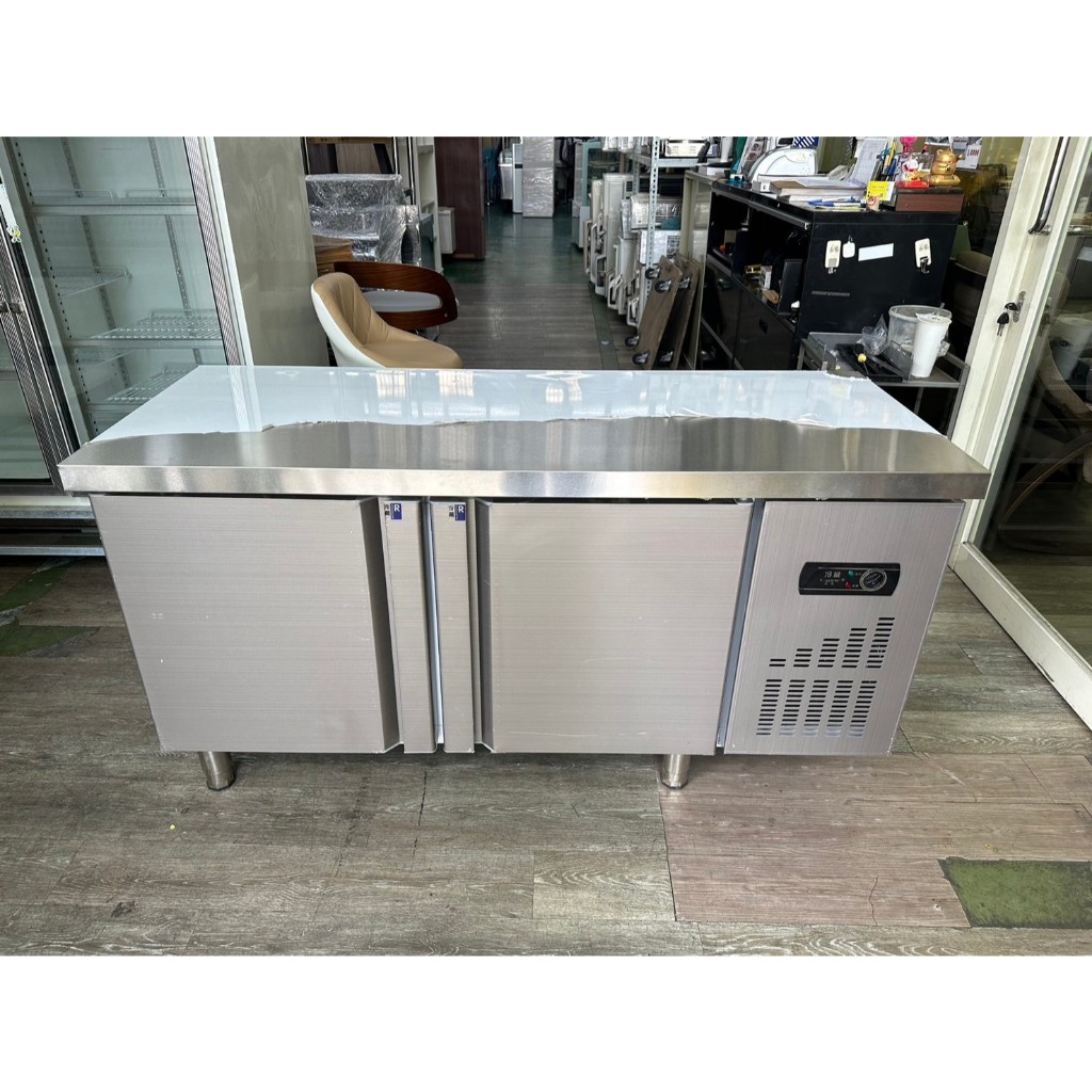 吉田二手傢俱❤精品5尺工作台冷藏冰箱 冷凍 冷藏 保鮮 商用 餐飲