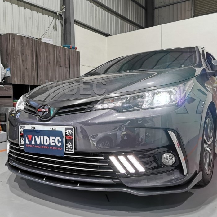 威德汽車 TOYOTA 17 ALTIS 11.5代 原廠保桿專用 V-STYLE 前下 定風翼 雙色 空力套件