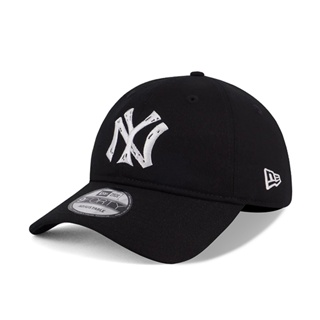 【NEW ERA】MLB NY 紐約 洋基 手繪字體 經典黑 軟板 9FORTY 老帽【ANGEL NEW ERA】