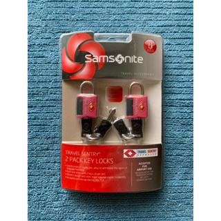 全新Samsonite 2 pack travel sentry key lock（2入裝行李箱鎖）