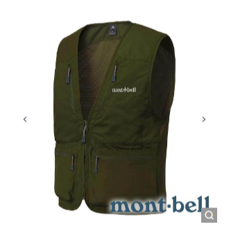 【mont-bell】NATURE GUIDE男多口袋背心『深綠』1103333 戶外 露營 登山 健行 休閒 時尚 口