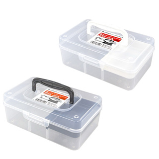 日本SANADA 工具收納箱 日本製 迷你透明收納盒 首飾盒 醫藥箱 手工藝收納盒 手提收納箱 針線盒 遊戲卡收納置物盒