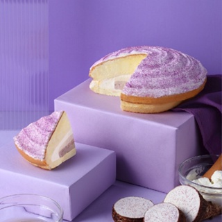 【糖村SUGAR & SPICE】生乳波士頓派-芋泥布蕾 7吋 下午茶 甜點 生日蛋糕 芋頭蛋糕