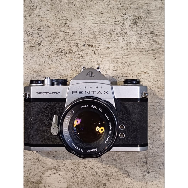 (一機兩鏡)(可分售) pentax SP 底片相機 takumar 55mm f1.8 135mm f3.5  人像鏡