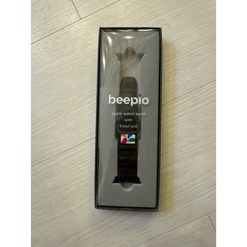 Beepio 2.0 悠遊卡錶帶 Apple Watch 大尺寸 矽膠黑色 44/45mm