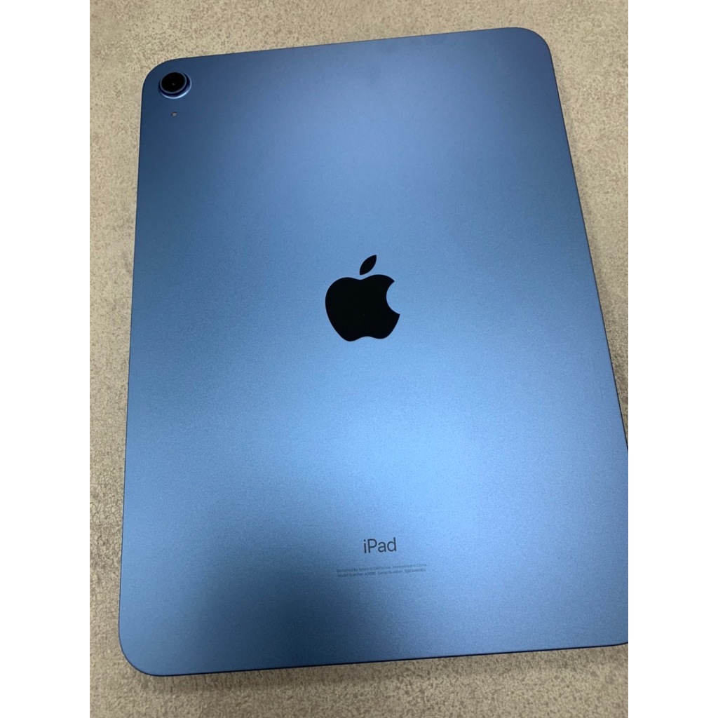【iPad 10 (WiFi) 】64GB 藍色 蘋果、二手、平板、保固內、無傷痕、很美~~便宜～