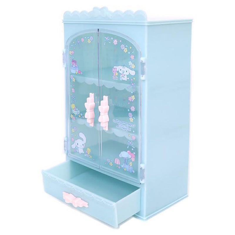全新 日本 三麗鷗 SANRIO 飾品置物櫃 透明雙門三層小物收納櫃 大耳狗款 桌上型 飾品 收納 可愛